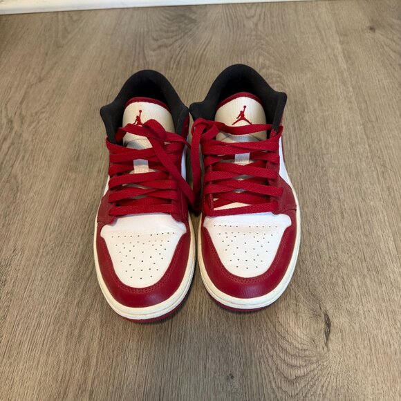 *MUST GO BY 11/22*Air Jordan 1 Low — White/Red/Black — Women’s 8 (Men's 6.5) - Picture 2 of 3